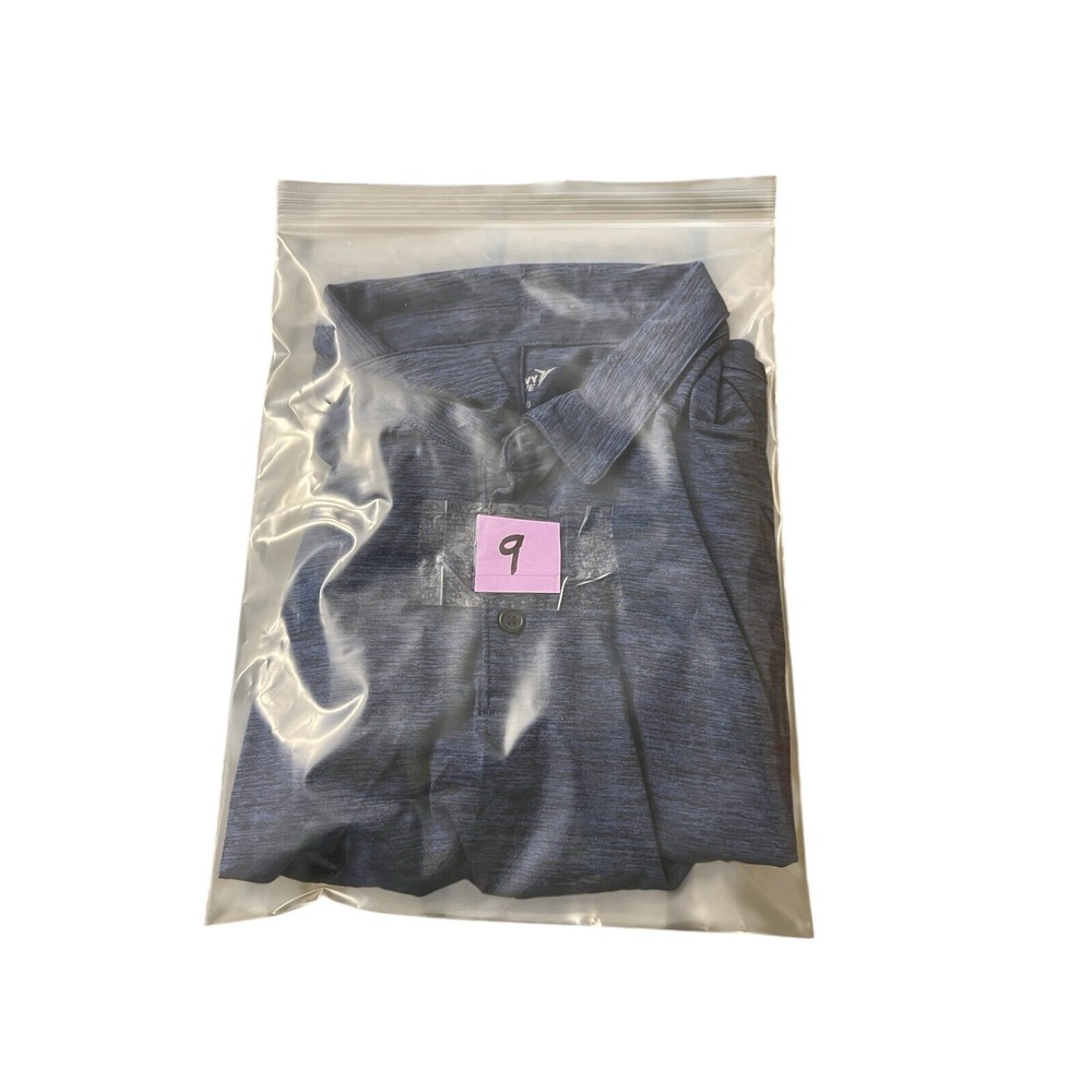 Old Navy Active Go-Dry Mens Performance Polo Shirt Navy Blue Space Dye XL 604416 - Picture 7 of 7